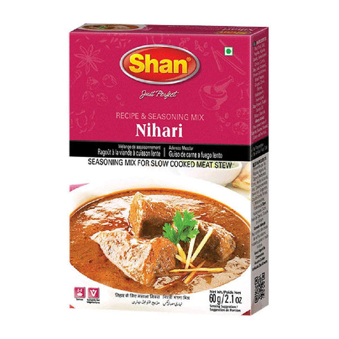 Shan - Nihari Masala Seasoning Mix, 60g - Spice Packets for Meat Stew