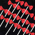 NMAS Bowknot Cupcake Topper 20 PCS Red with Dots for Children's Birthday Baby Shower Party Cake Decoration