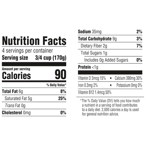 SO DELICIOUS 24 oz Dairy Free Coconut Milk Yogurt Alternative, Unsweetened, Plain, Vegan, Gluten Free, Non-GMO, Creamy