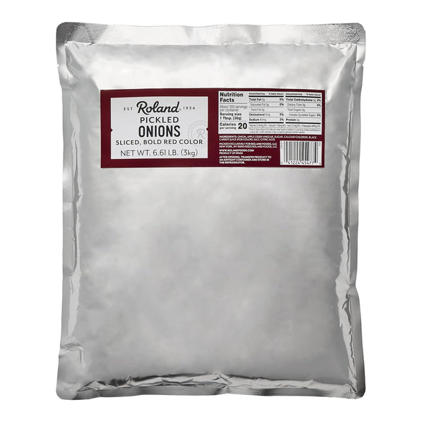 Roland Foods Pickled Onions, Specialty Imported Food, 6.61 Pound Bag, Pack of