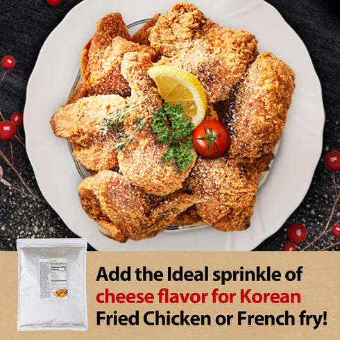 2.2 LB (1kg), 1 pack Foodrella Korean Taste Crispy Fried Chicken Cheese Seasoning Mix, Frying Powder Mix, Product