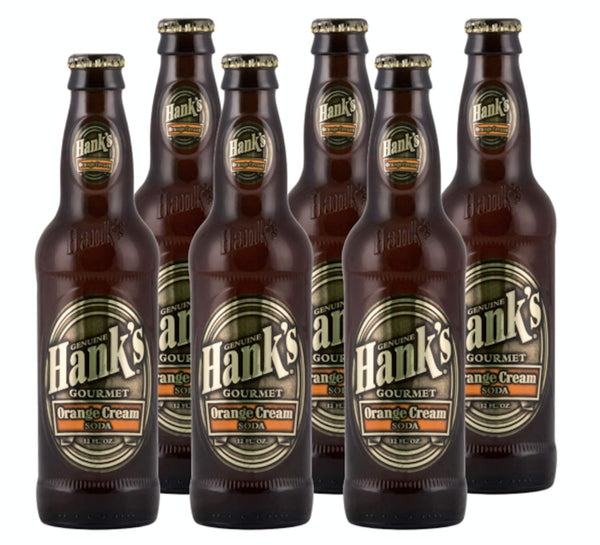 Hank's Gourmet Sodas Pack of 6 - (Orange Cream)
