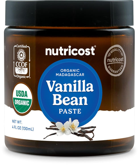 Nutricost Organic Madagascar Vanilla Bean Paste (4 oz) - Vanilla Bean Paste
