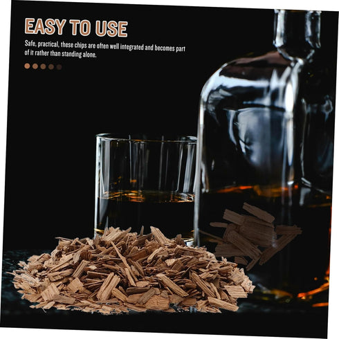 LOPUNER 1pack Oak Chips for Wine Making Natural Flavoring for Home Brewing for Wine Brandy and Spirits Convenient