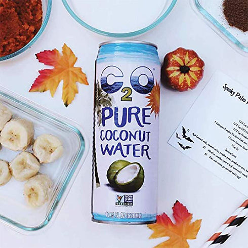 C2O 17.5 OZ (Pack 12) Pure Coconut Water | Plant Based | Non-GMO | No Added Sugar | Essential Electrolytes | FL