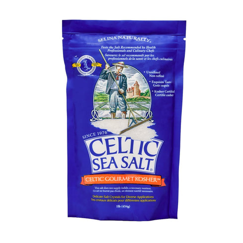 Celtic Sea Salt Kosher Unrefined Sea Salt, Chef Trusted, Sustainably Harvested, GMP