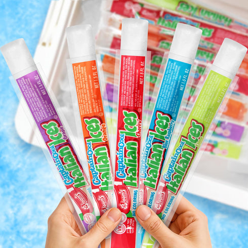 10 Count 1.5oz, Clear Italian Ice Freeze Pops, Freeze Pops Bulk Each is Great Dye Free Popsicles for Sharing, Snacking
