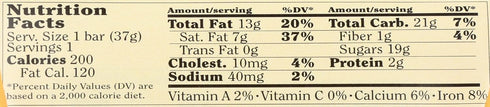 1.3 OZ CHOCOLOVE Mini Toffee And Almond Chocolate Bar