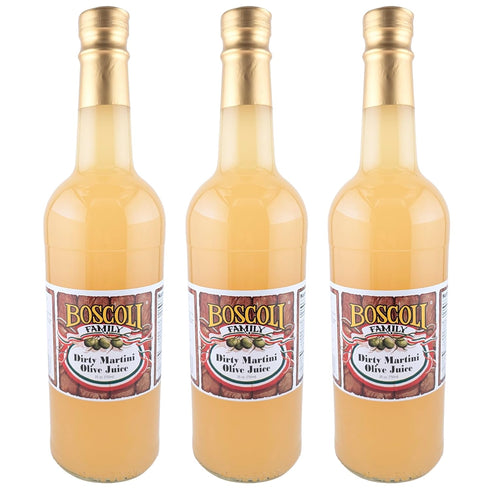 Boscoli Family Boscoli Dirty Martini Olive Juice - 25 oz Bottle, Pack of 3,
