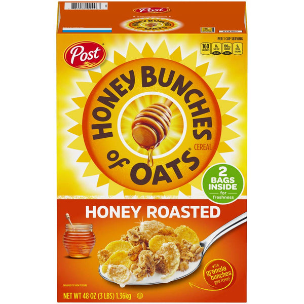 Honey Bunches of Oats Honey Roasted, Heart Healthy, Low Fat, made with