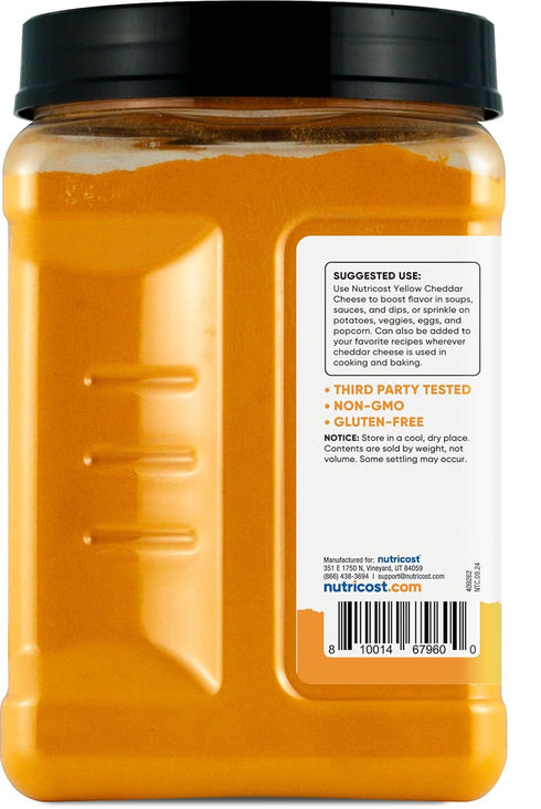 (2.5 Nutricost Pantry Yellow Cheddar Cheese Powder Pounds Per Bottle) - Powdered Cheese :: Great for Cooking, Baking