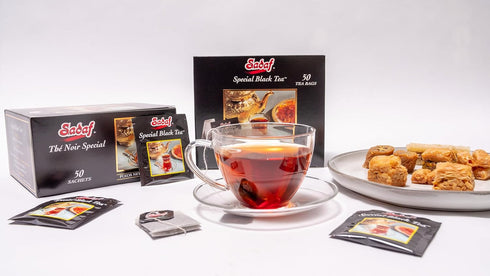 50 Sadaf Special Black Tea Bags - Pure Ceylon Black Tea - Product harvested in Sry Lanka - Kosher - Bags