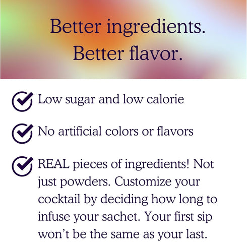 SAYSO Cocktail Tea Bags - Old Fashioned Cocktail Mix - Instant Mixers for Home Bar Accessories