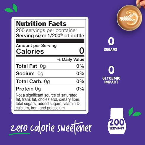 Pyure Organic Liquid Stevia Extract Sweetener, Zero Calorie, Sugar Free, Keto Friendly, 1.8 fl oz