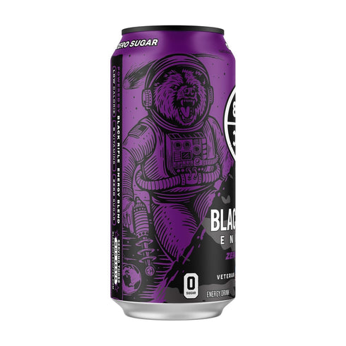 Black Rifle Energy 200mg 16 oz (Pack 12) GrapeX Zero Sugar Energy Drink, Caffeine, fl can