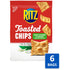 6 8.1 oz RITZ Toasted Chips Sour Cream and Onion Crackers, Party Snacks, Bulk Snacks, - Bags