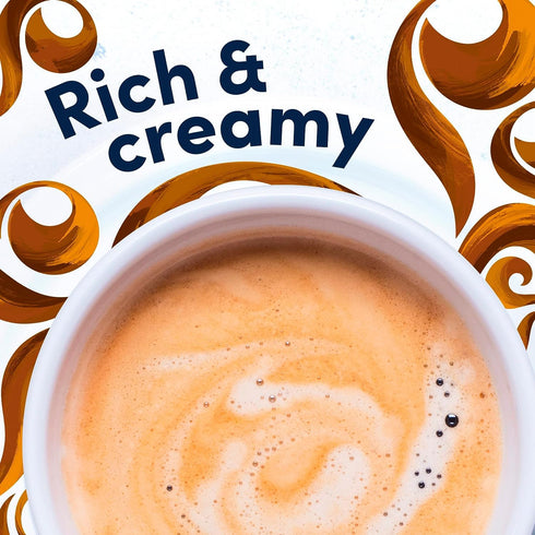2-Step Packets 6 (Pack 3) Gevalia Frothy Caramel Macchiato Espresso Style K-Cup Coffee Pods & Froth Kit, CT