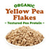 4 Food to Live Organic Yellow Pea Flakes, Ounces Textured Pea Protein. Plant Based Vegan Meat Substitute. No-GMO, Keto
