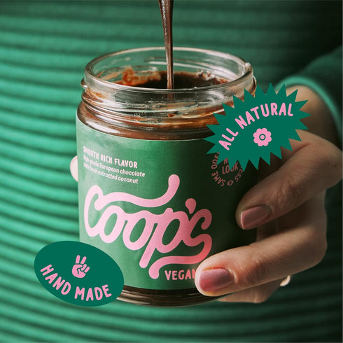 Coop's Vegan Hot Fudge Sauce, 10.6 OZ - Gluten Free, Non-GMO, Plant Based Dairy Free Topping