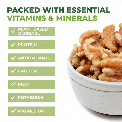2 (32 oz) Beyond Nature Organic Raw Walnuts Unsalted Pound Vacuum Sealed, Non GMO, No Salt, Low Carb, Keto Friendly