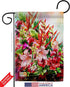 Breeze Decor Set 13 18.5 Floral Tropical Bouquet Garden Flag Wall Hanger Spring Sunflower Tulip Rose Orchid Lilies