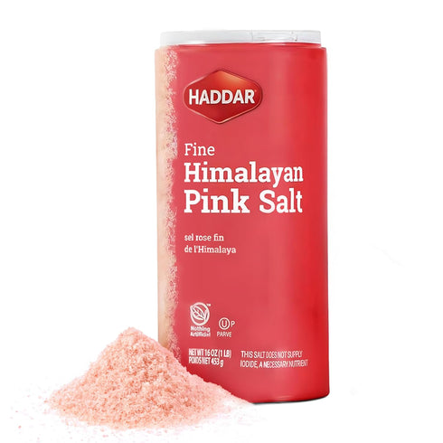 Haddar Fine Himalayan Pink Salt, 16 oz | Pure and Natural Pink