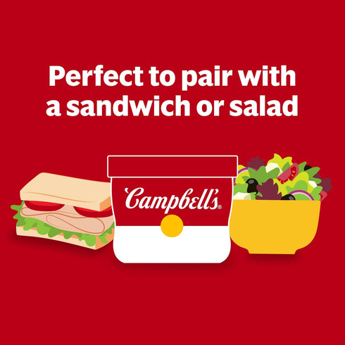 15.4 oz (8 Pack) Campbell's Creamy Tomato Soup, Microwavable Bowl