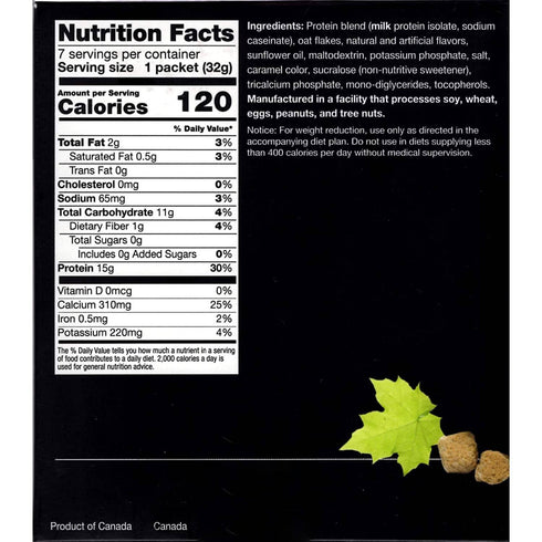 15g PROTIFIT Maple Brown Sugar Organic Oatmeal, Protein, Bariatric Surgery Must Haves, Gluten Free Oats, Keto