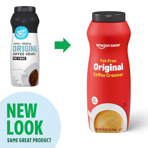 16 Oz Amazon Saver, Powdered Non-Dairy Original Coffee Creamer, Fat-Free