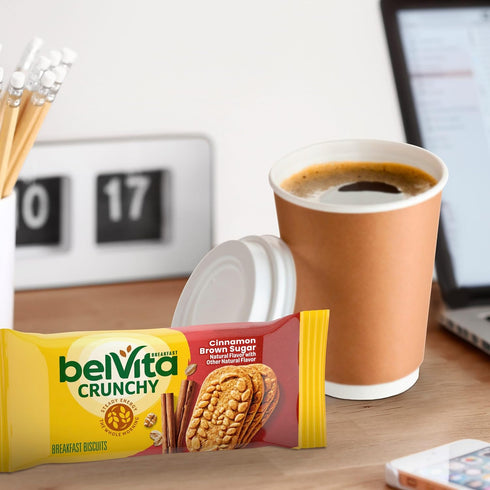 Pack, 12 Packs (4 Pack) belVita Breakfast Bars Biscuits, Cinnamon Brown Sugar, Value Biscuits Per