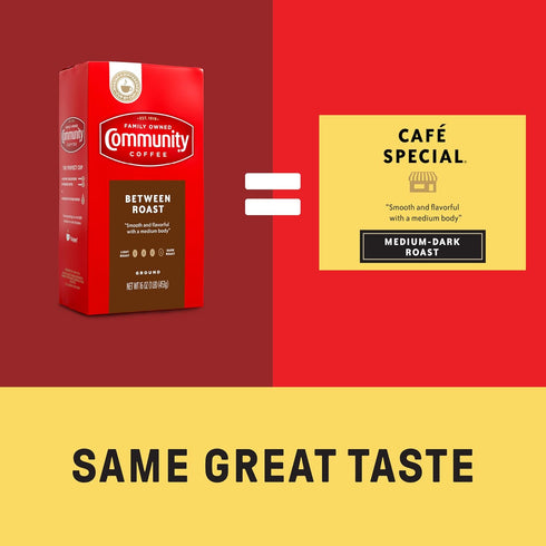 Community Packed- 23 (Pack 1) Coffee Between Roast Premium Ground Coffee Vacuum Ounce Bag