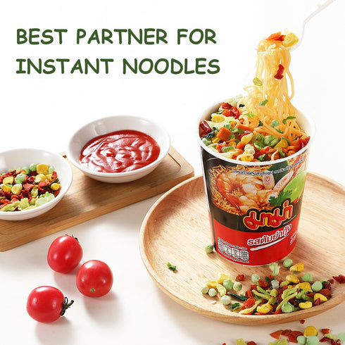 8 7.4 oz Dried Ramen Toppings, Dehydrated Vegetables, Kinds of Freeze Dried Veggies, No Gluten & No Allergen
