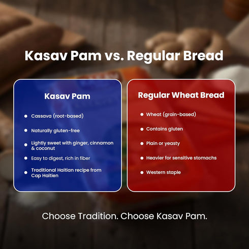 Generic Kasav Pam Traditional Haitian Cassava Bread Sugar/Coconut From Cap Haitien