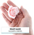2 Inch, 8 Count Global Sugar Art Peace Rose Sugar Cake Flowers Pink by Chef Alan Tetreault