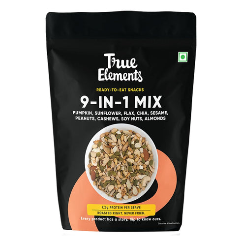 True Elements 9 in 1 Snack Mix 8.82 Oz - Mix of