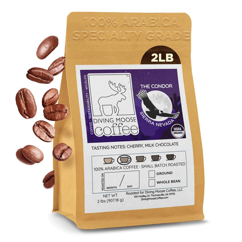 Diving Moose Coffee - The Condor Colombia Sierra Nevada USDA Organic Medium