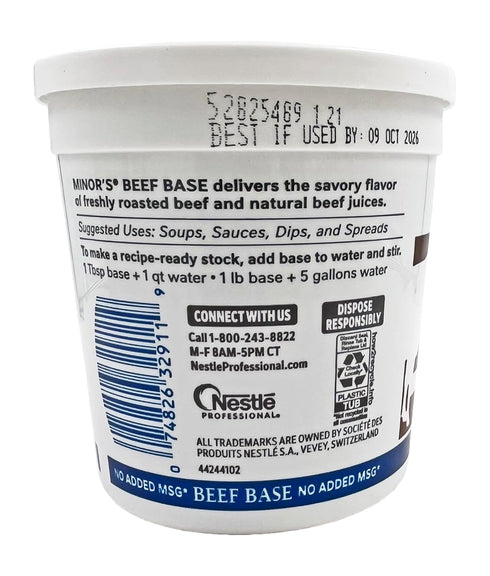 16 Minor's Original Formula Beef Base, ounce