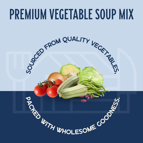 (12.5 oz. Harmony House Italian Vegetable Soup Mix Gluten Free, Low Sodium, For Cooking, Camping, Emergency Supply