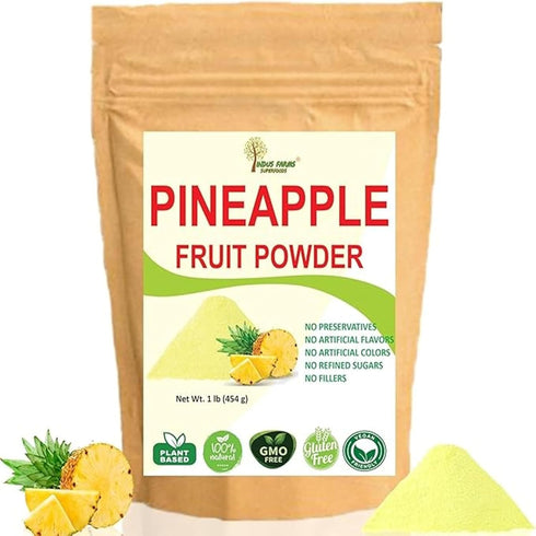 Indus Farms Superfoods Pineapple Whole Fruit Powder, Nutritious & Versatile, 1 LB