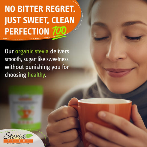 4 Oz Stevia Select Organic Stevia Powder - Sugar Free Plant Based Stevia Sweetener Non GMO Pure Stevia Extract - Sugar