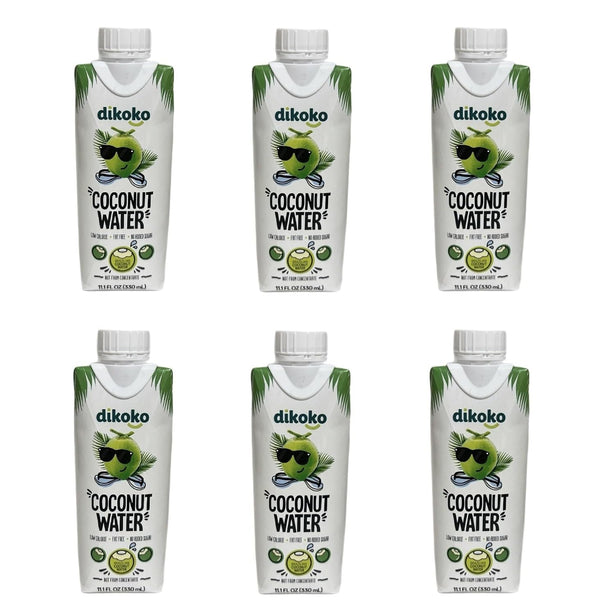 Generic Dikoko Coconut Water, Brazilian, Not from Concentrate, Low Calorie, Fat Free, No