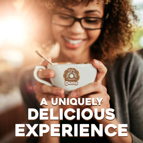 60 Count, (6 Packs 10) The Original Donut Shop Duos Coconut + Mocha Coffee, Keurig Single Serve K-Cup Pods, Medium
