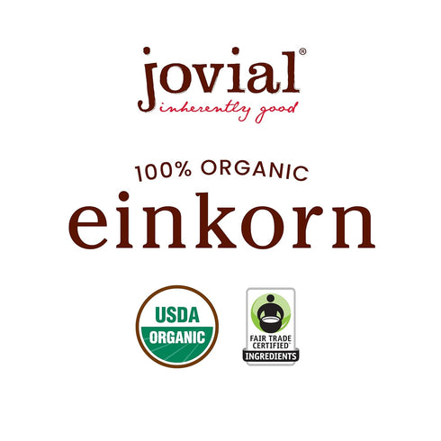 Jovial Organic Einkorn Checkerboard Cookies - 8.8 Oz, 6 Pack, High Protein, Low Carb, All Natural Ingredients