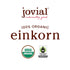 Jovial Organic Einkorn Checkerboard Cookies - 8.8 Oz, 6 Pack, High Protein, Low Carb, All Natural Ingredients