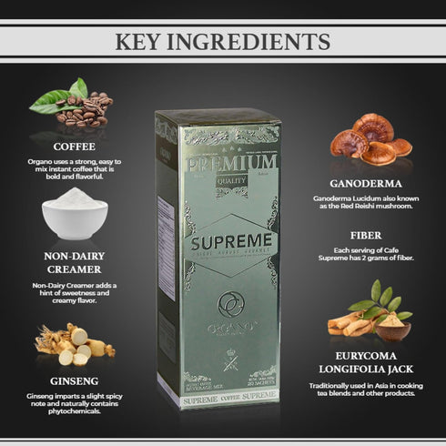 100% Organo Gold Cafe Supreme Certified Ganoderma Extract Sealed