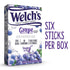0.45 OZ, 6 (Pack 4) Welch's Grape Singles To Go Drink Mix, CT