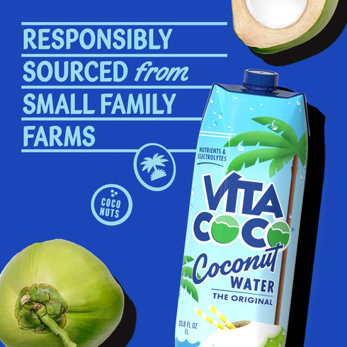 33.8 Oz Vita Coco Coconut Water, Pure, Fl