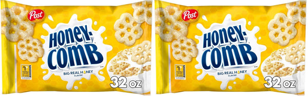 Honeycomb Cereal, Made with Real Honey, Kosher, 32 Oz Bag (Pack of 2)