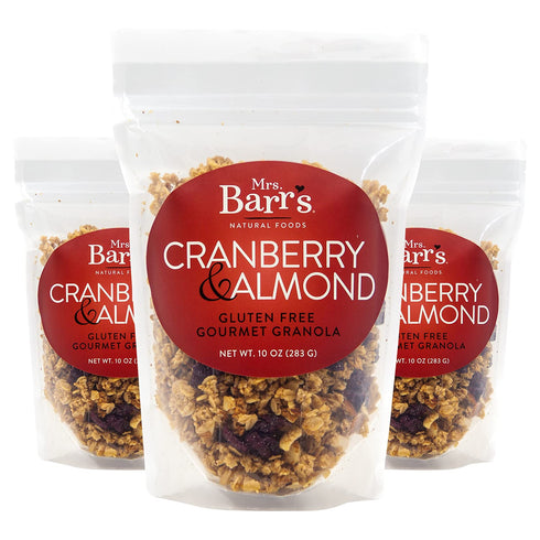 Mrs. Barrs Natural Foods Granola | Cranberry & Almond | Certified Organic