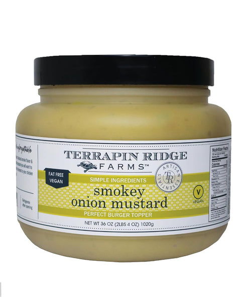 Terrapin Ridge Farms Smokey Onion Mustard Gourmet Mustard for Burgers, Brats, Sandwiches